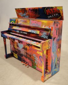 Graffiti piano art by Herrema & Sons